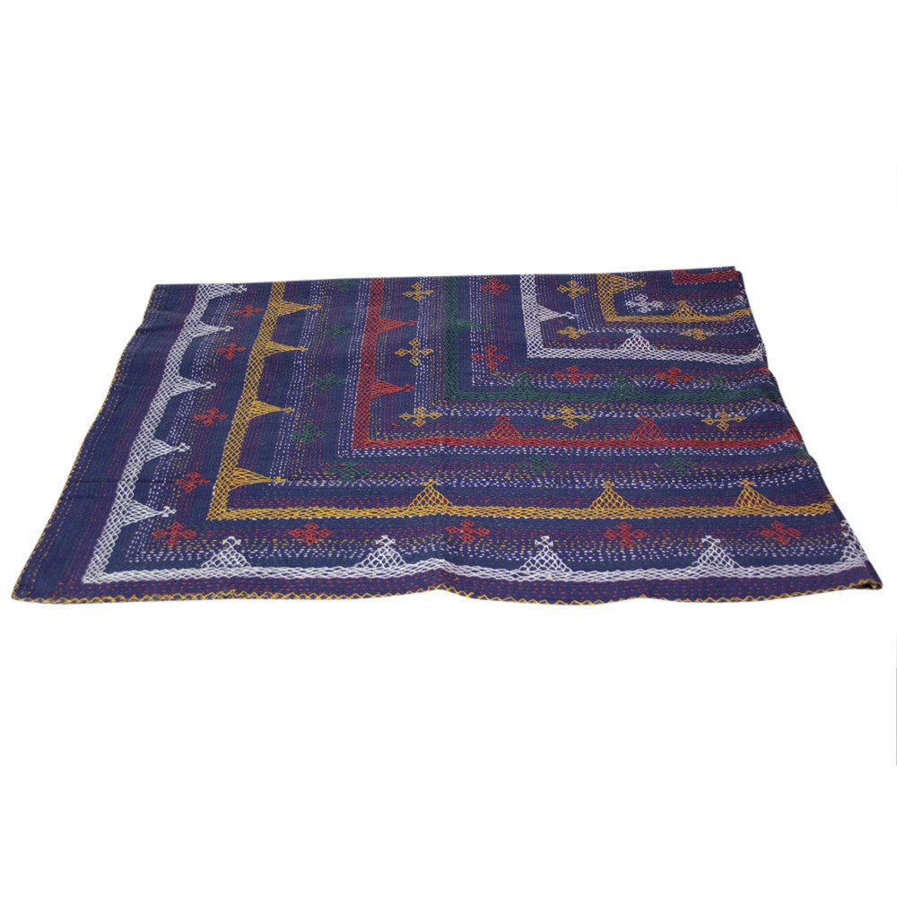 Aari Azul Tribal Coverlet