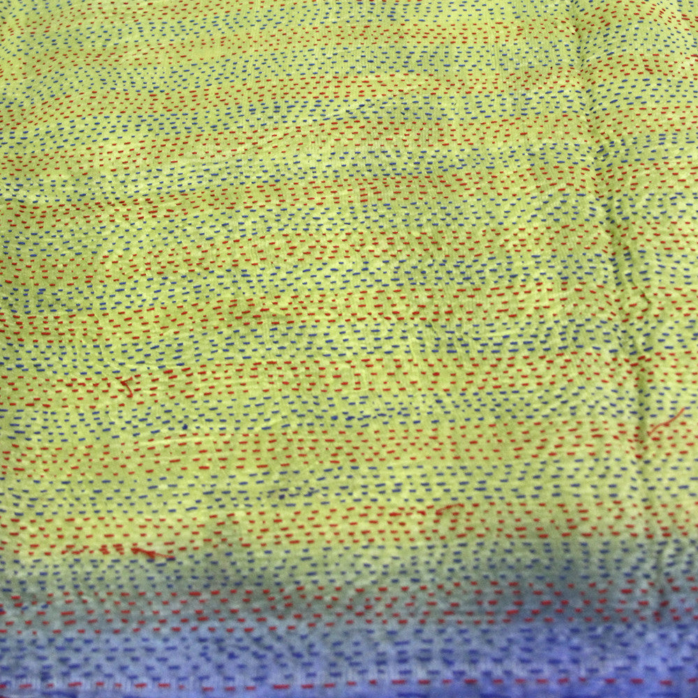 Silk Kantha Scarf (Light Green)