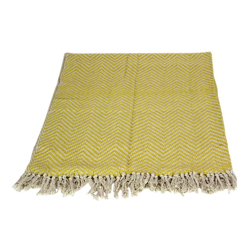 Yellow Chevron Throw