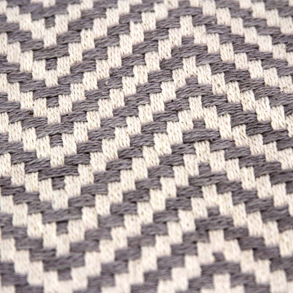 Gray Chevron Throw