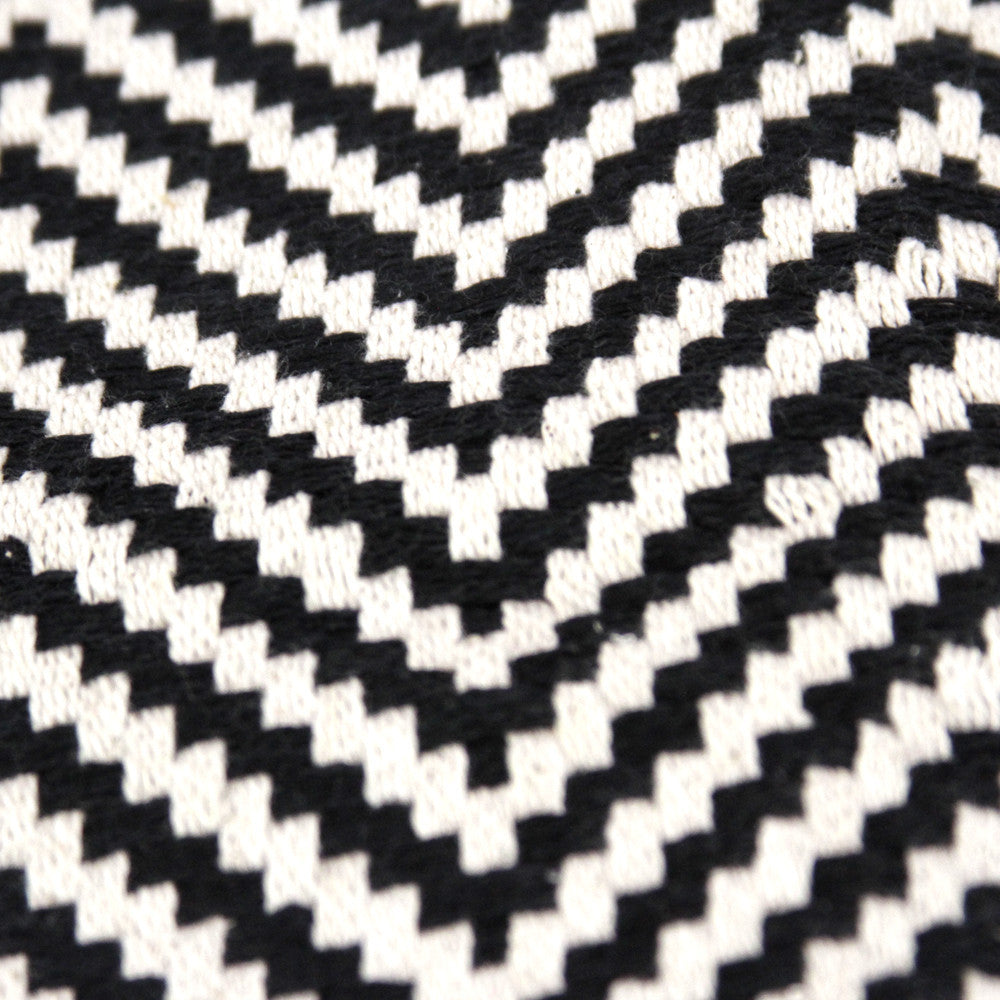 Black Chevron Throw