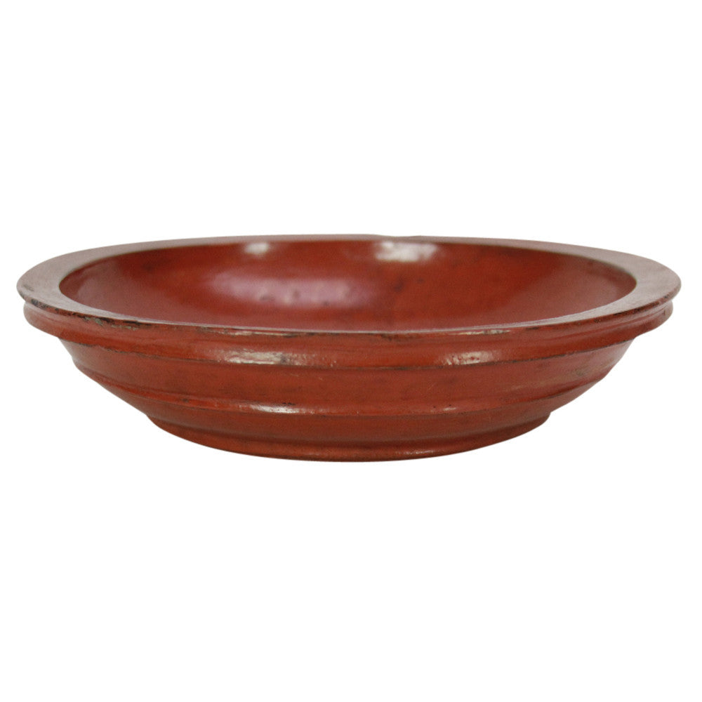 Wood Tibetan Fruit Bowls, Set of 3
