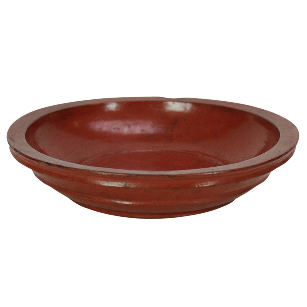Wood Tibetan Fruit Bowls, Set of 3