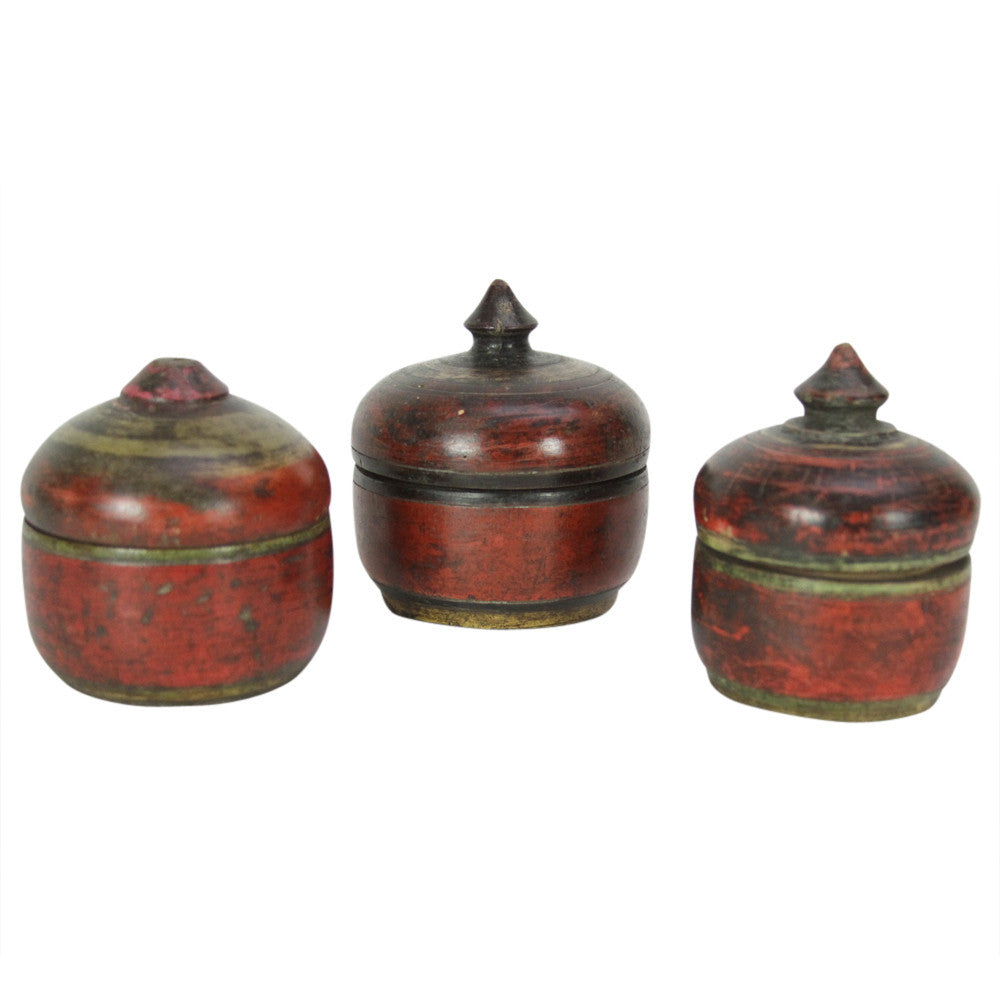 Polychrome Tikka Boxes, Set of 3