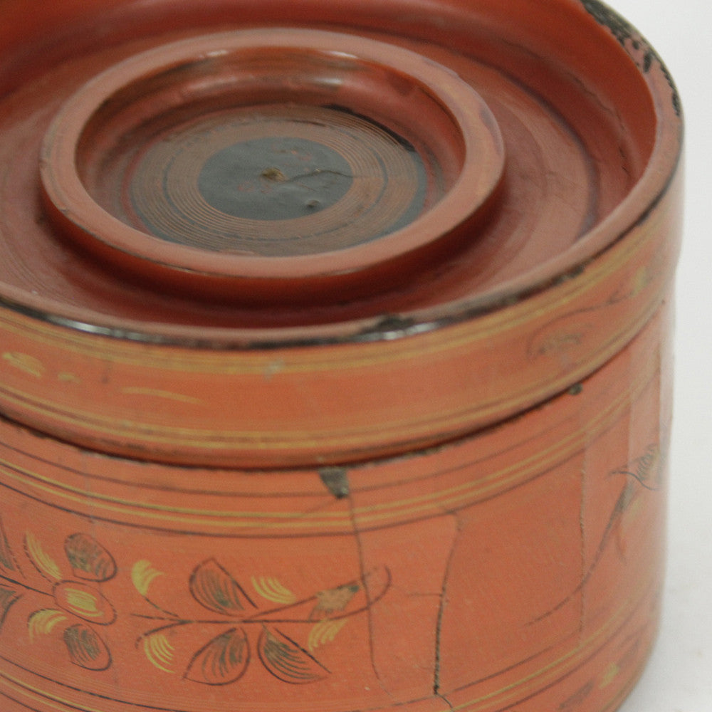 Antique Tibetan Painted Tiffin