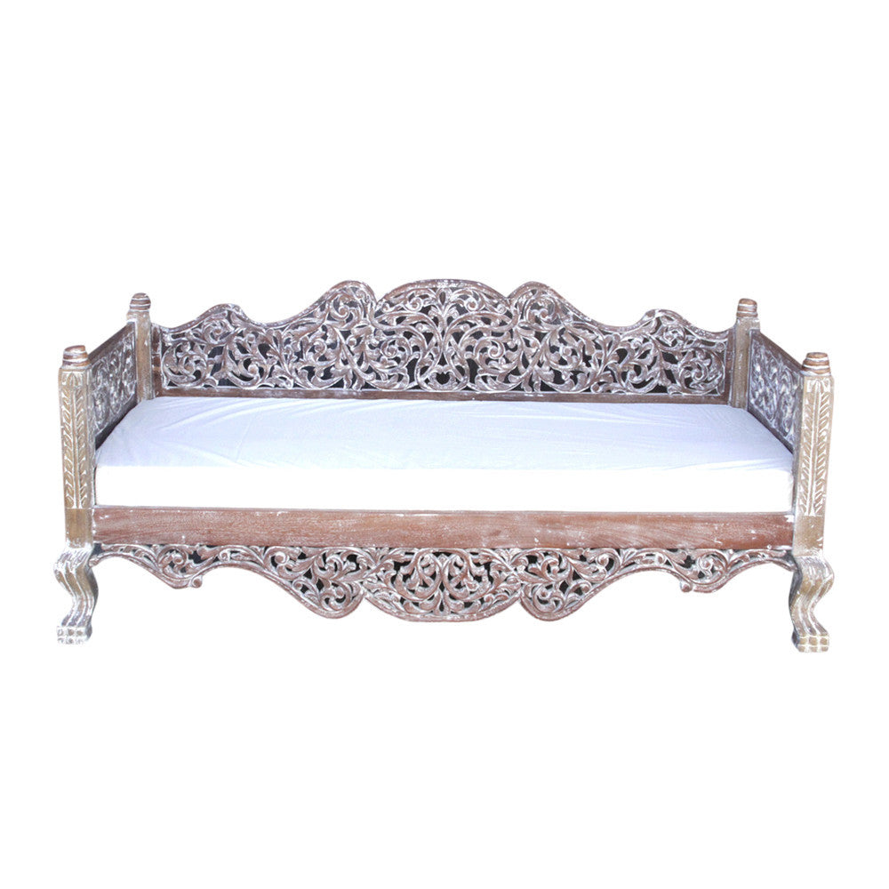 Raj Anglo Indian Teak Daybed