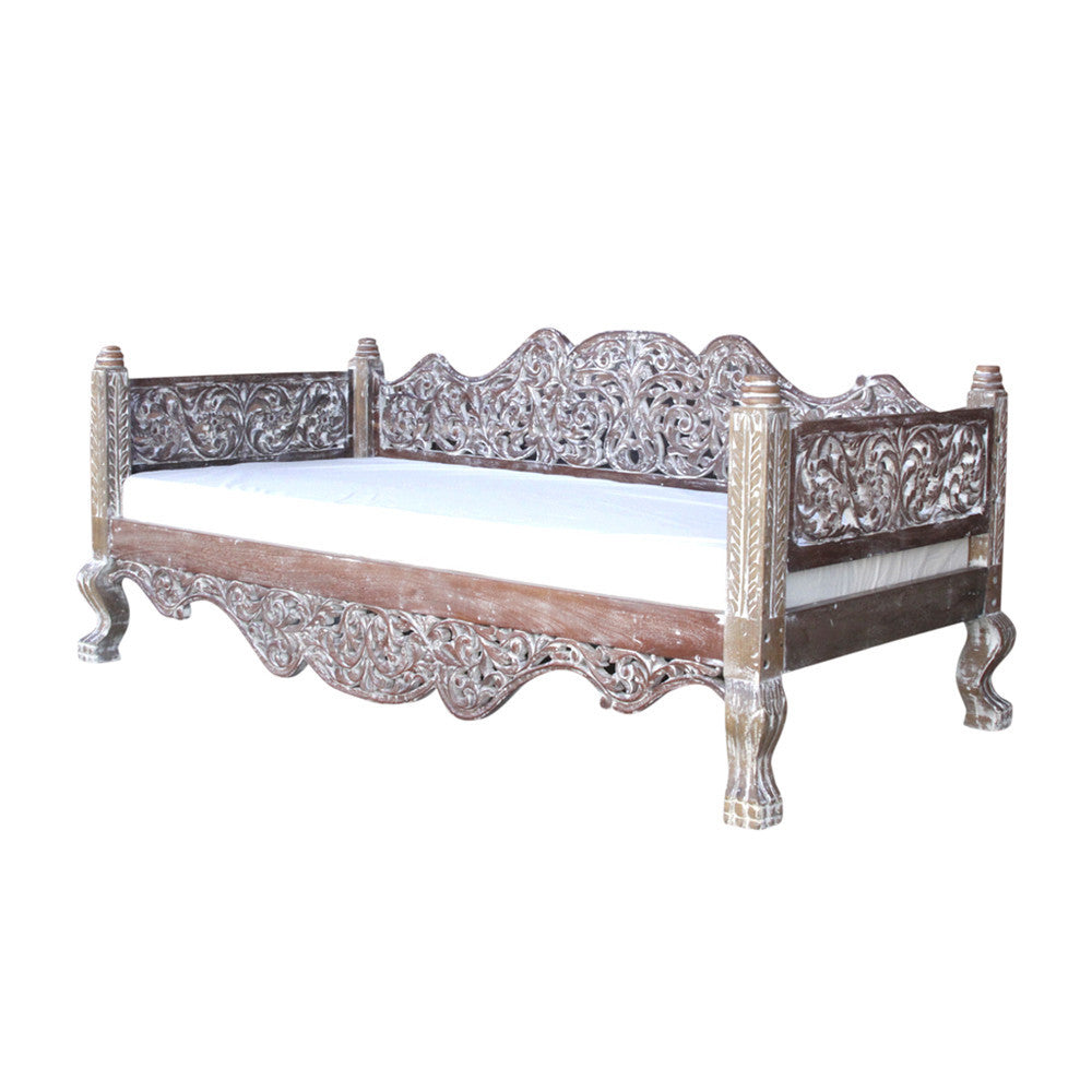 Raj Anglo Indian Teak Daybed