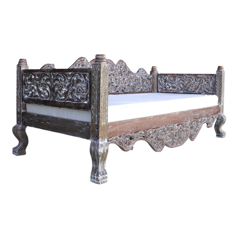 Raj Anglo Indian Teak Daybed