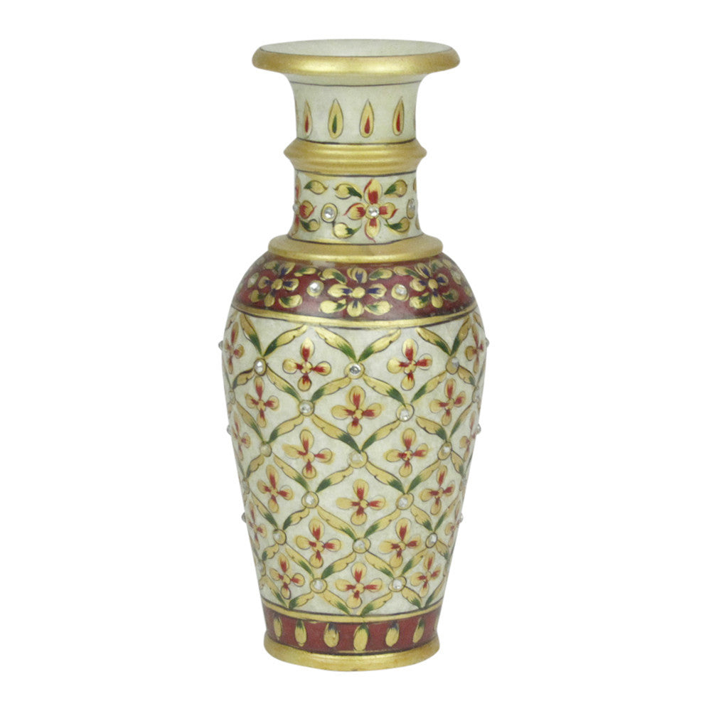 Golden Jaipur Marble Vase