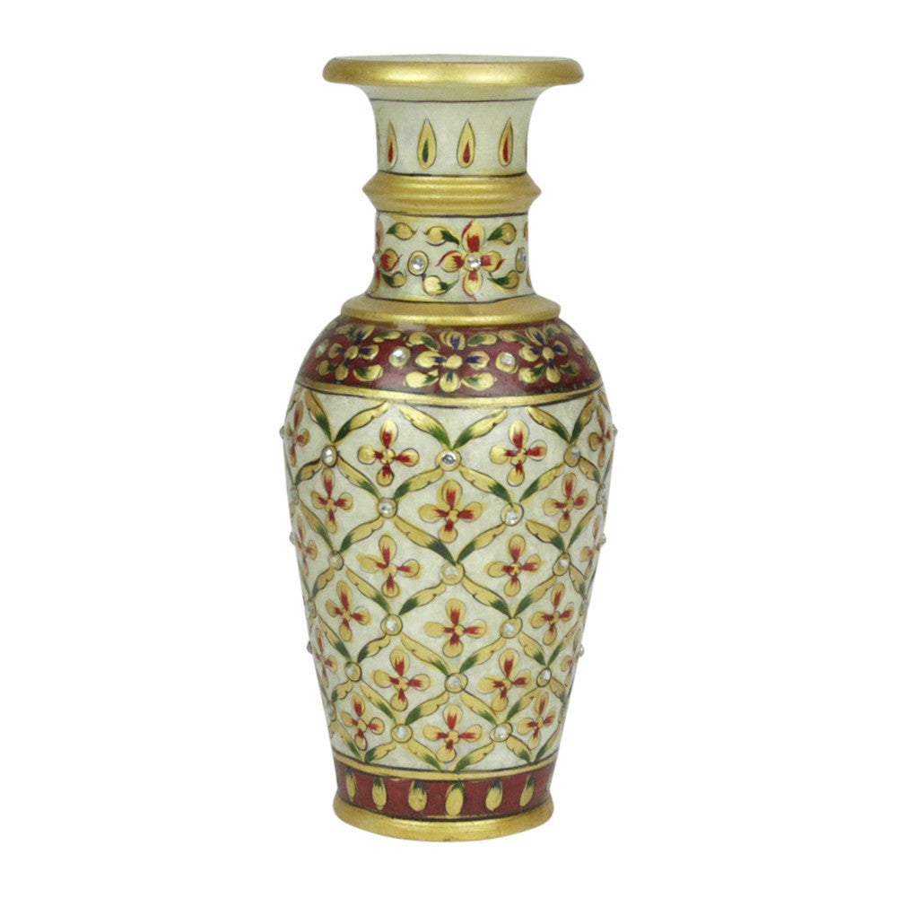 Golden Jaipur Marble Vase