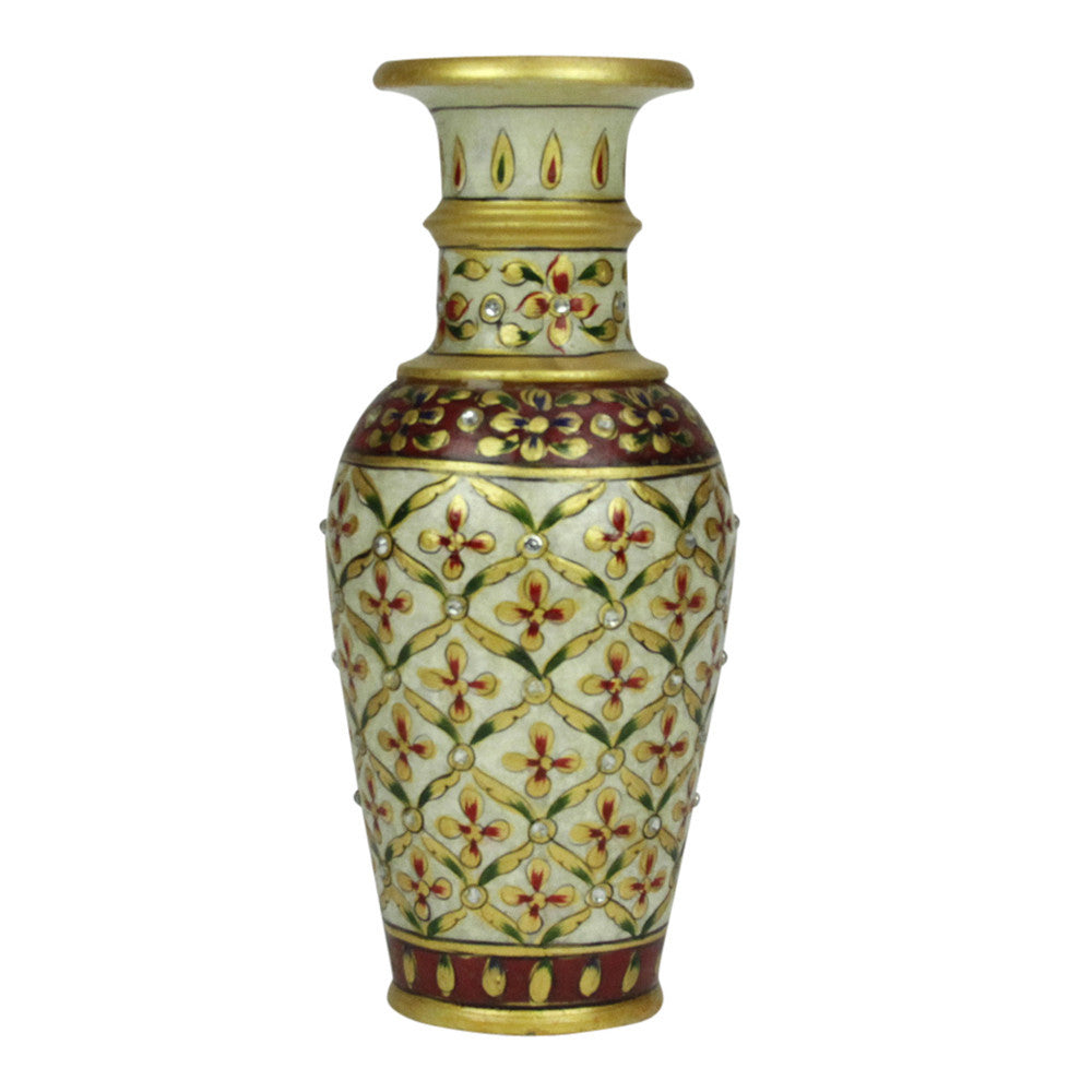 Golden Jaipur Marble Vase