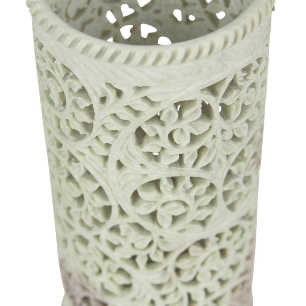 Light Pierced Marble Vase