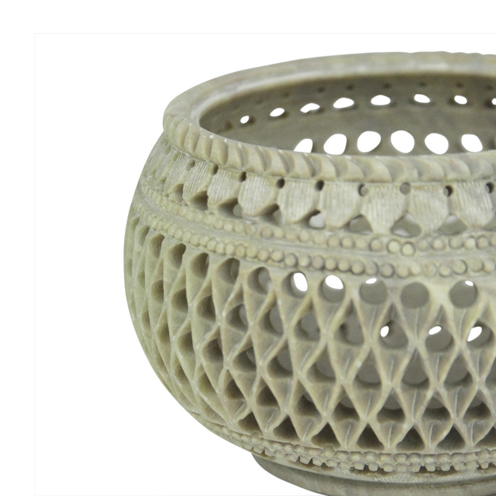 Green Pierced Marble Bowl