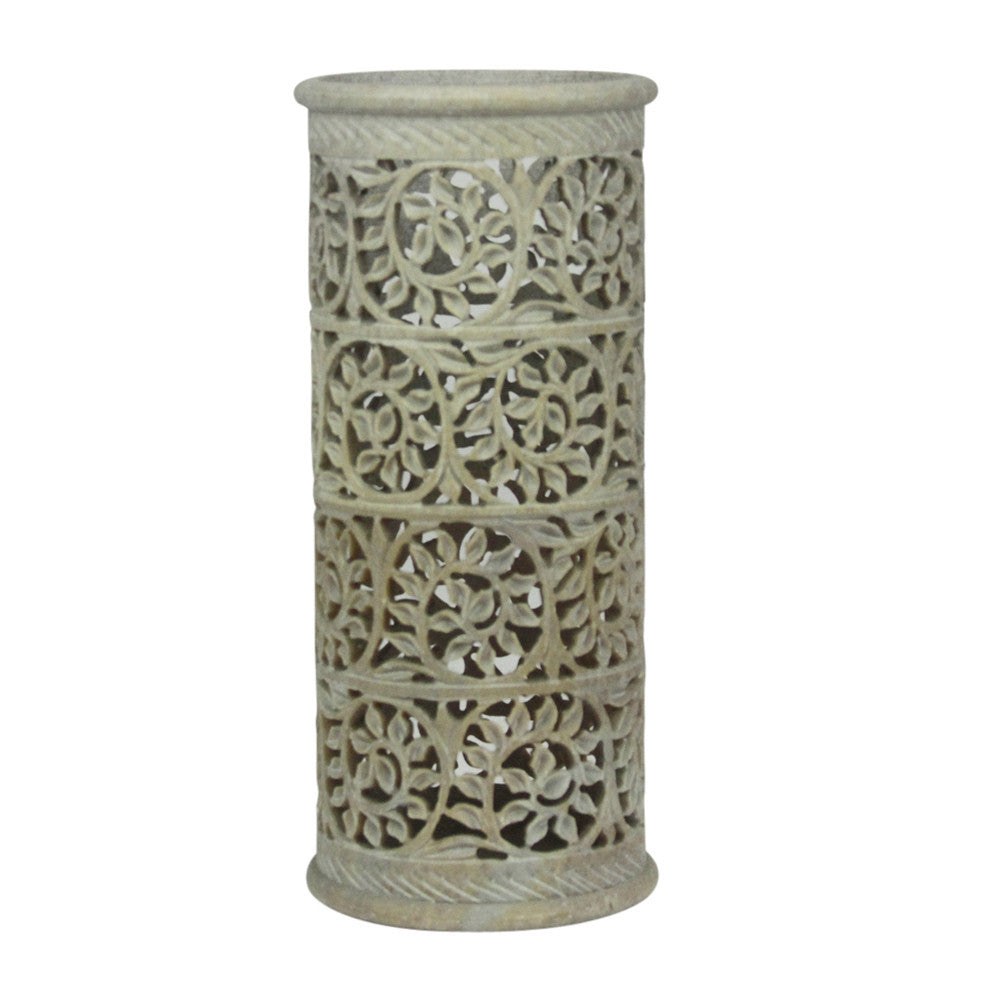 Vine Pierced Marble Vase