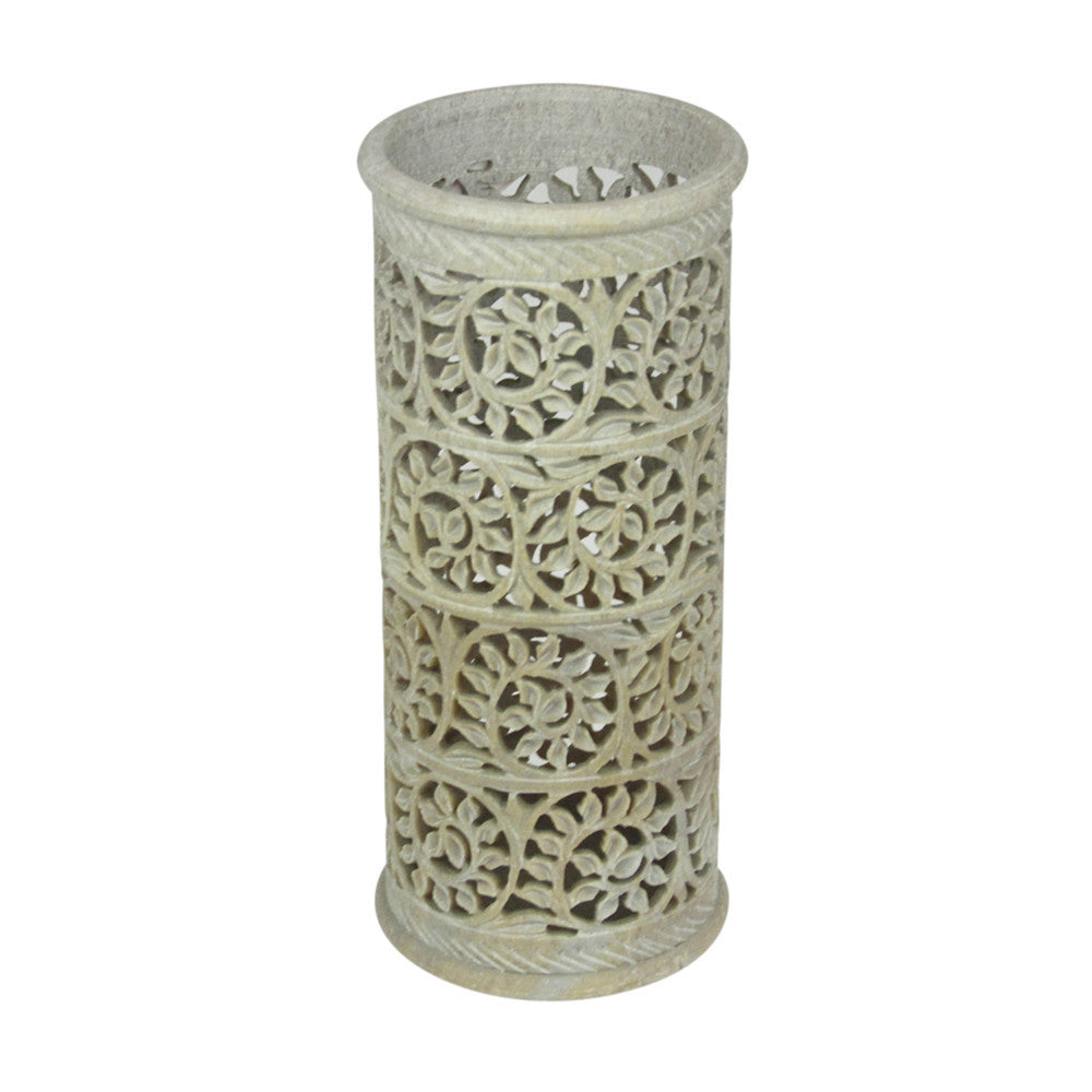 Vine Pierced Marble Vase