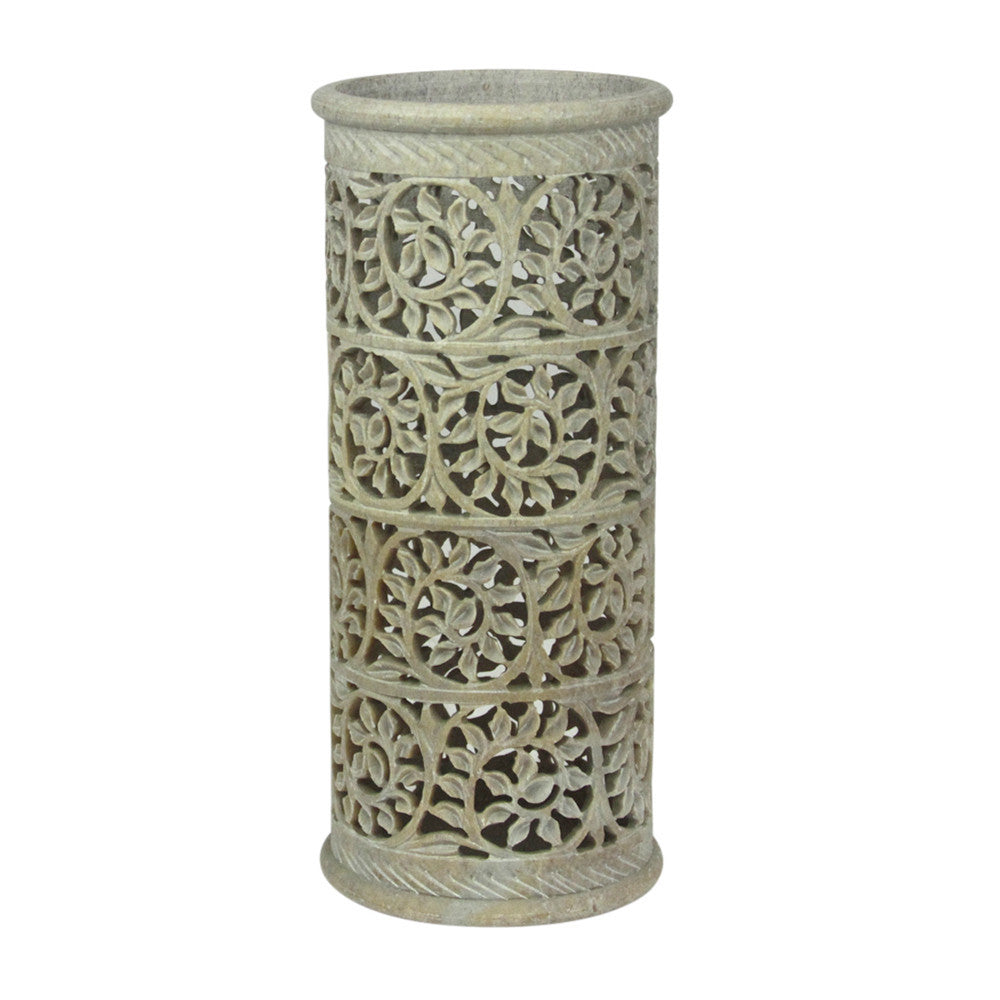 Vine Pierced Marble Vase