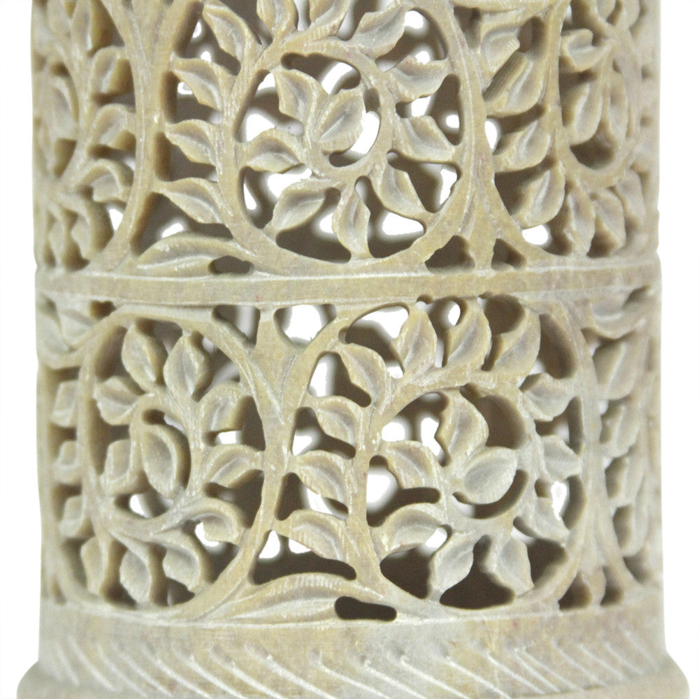 Vine Pierced Marble Vase