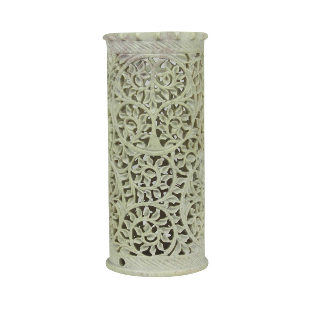 Foliage Pierced Marble Vase