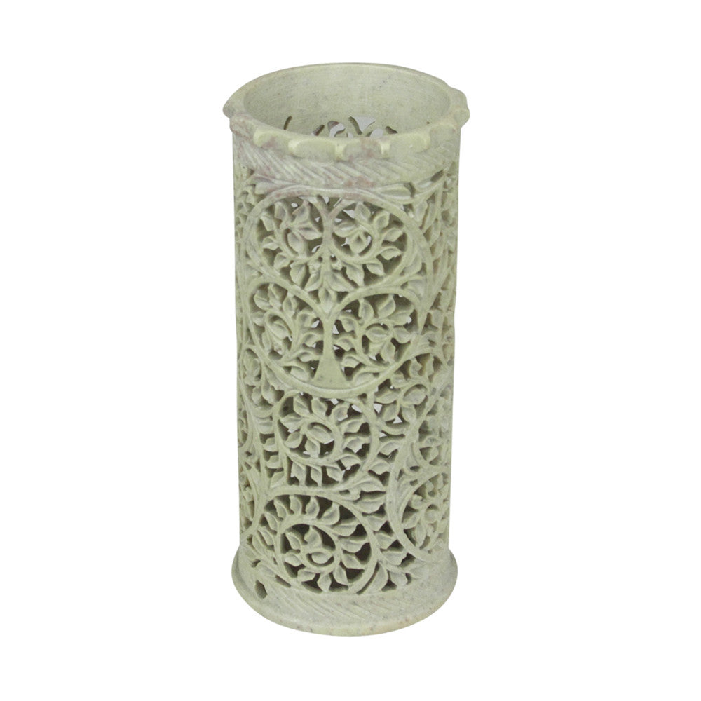 Foliage Pierced Marble Vase