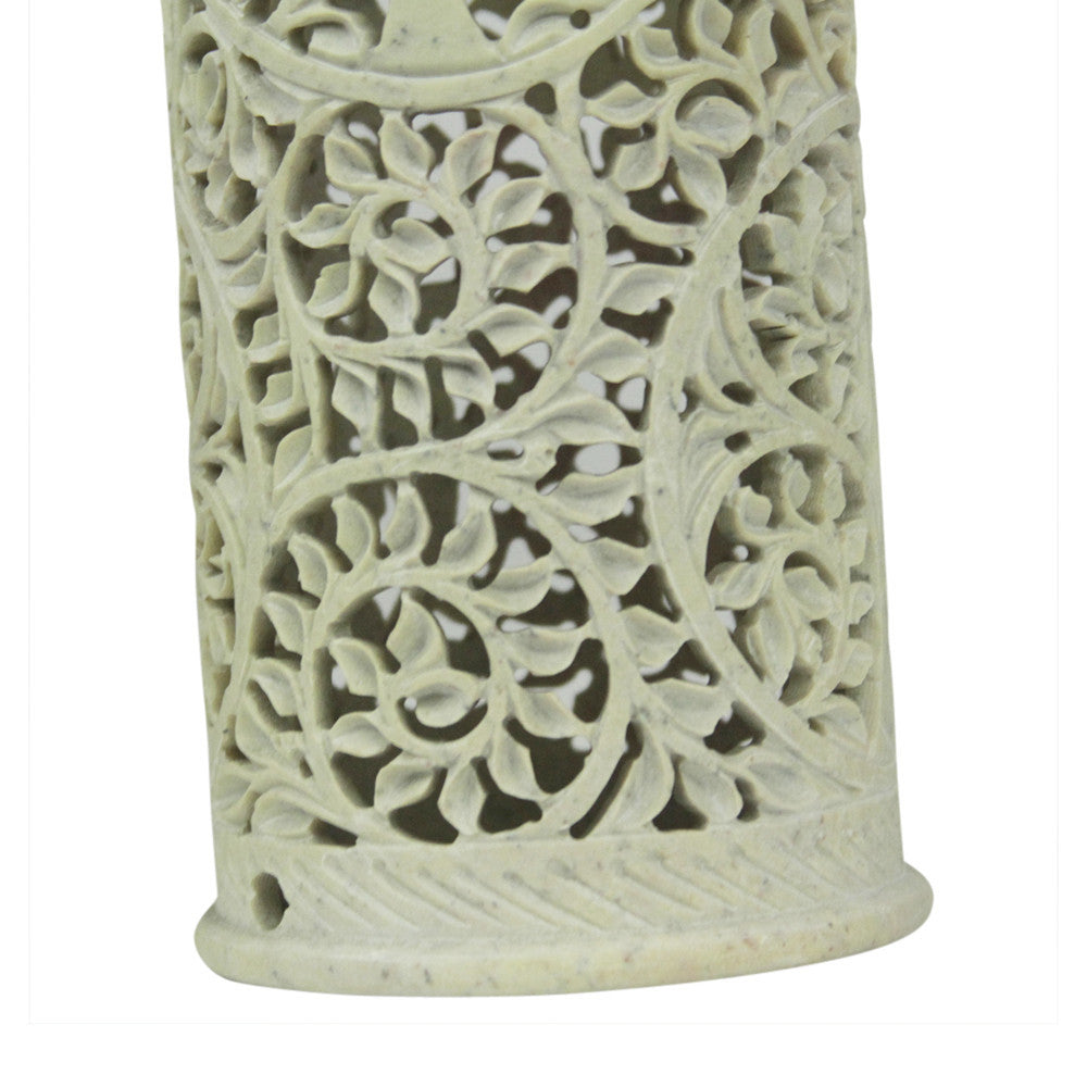 Foliage Pierced Marble Vase
