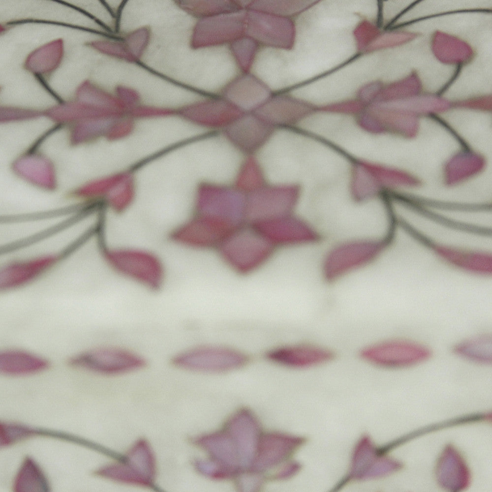 Fuschia Inlay Marble Jewelry Box