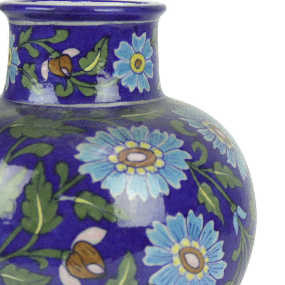 Royal Blue Gourd Jaipur Vase