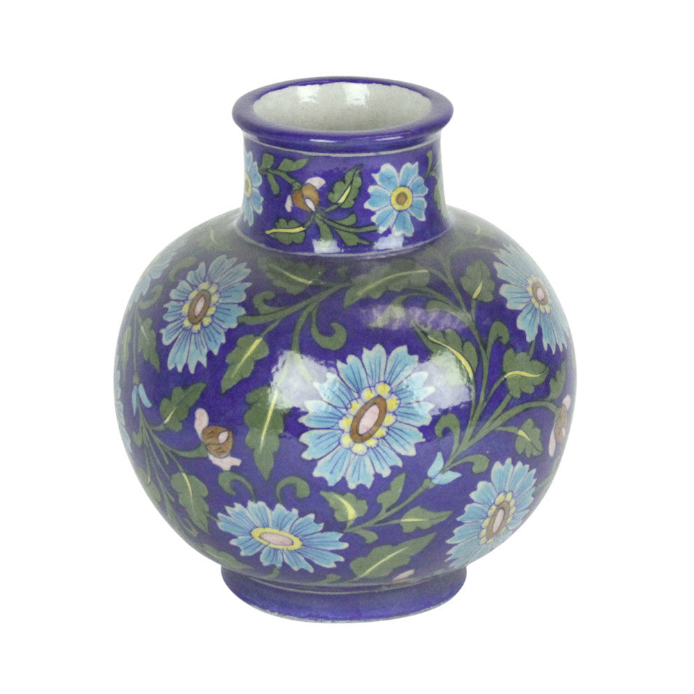 Royal Blue Gourd Jaipur Vase