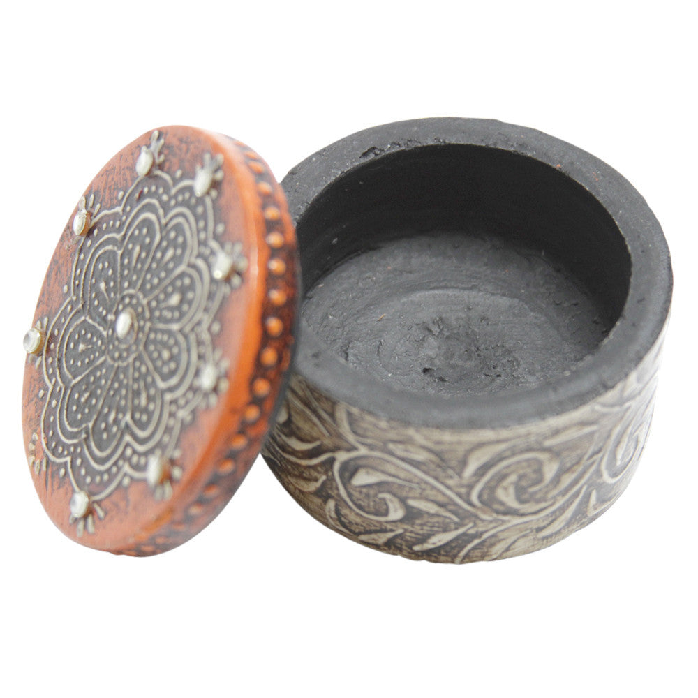Tandori Orange Lac Jewelry Box