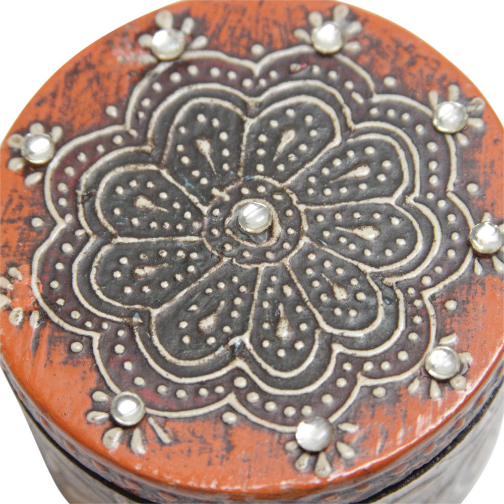 Tandori Orange Lac Jewelry Box