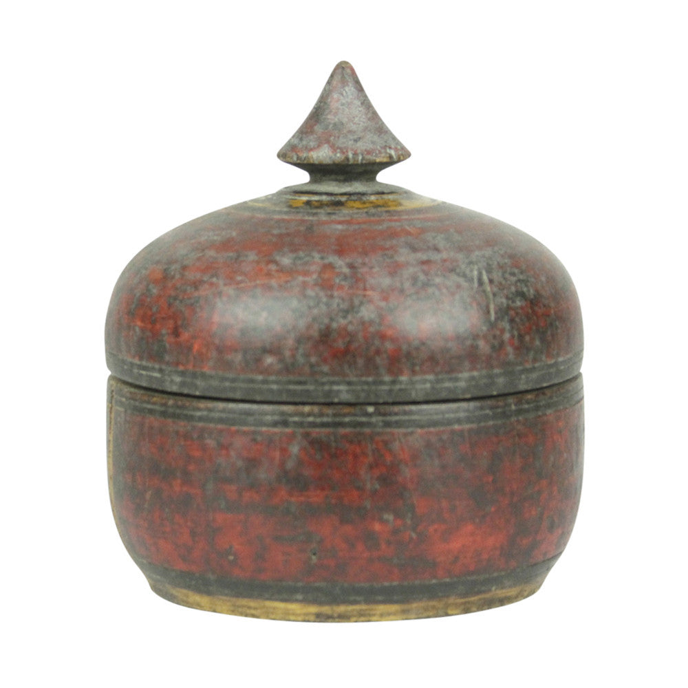 Red Polychrome Tikka Pot