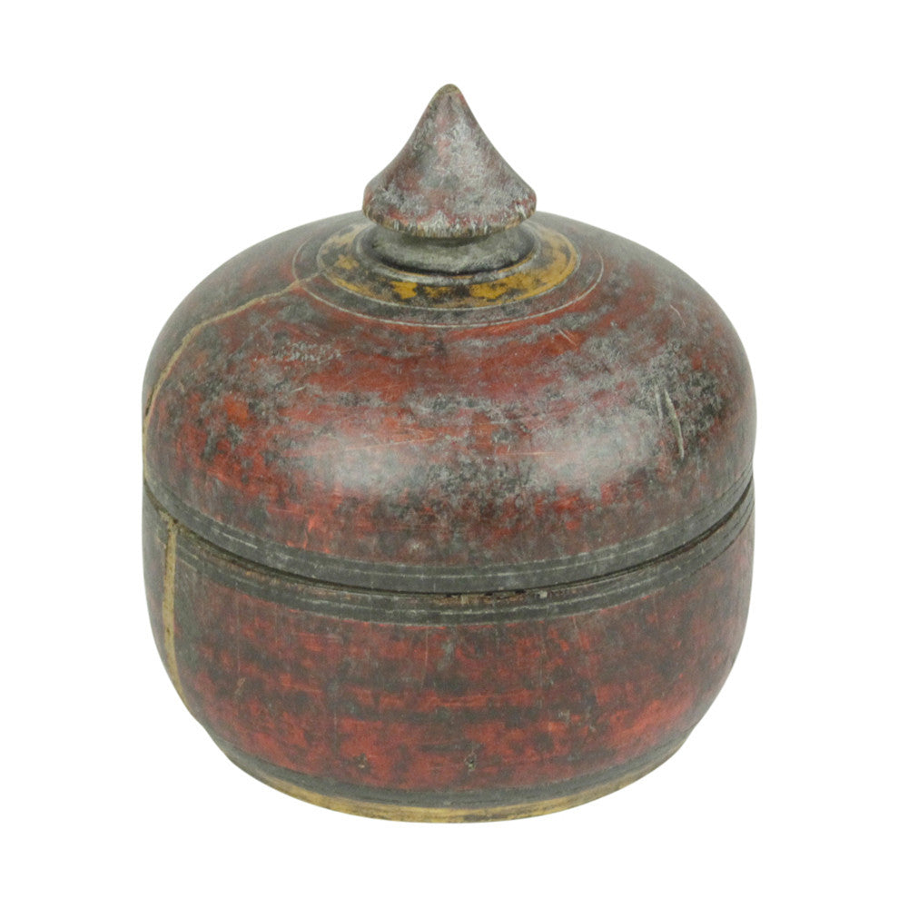 Red Polychrome Tikka Pot