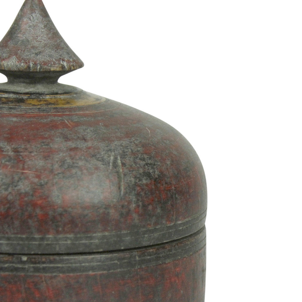 Red Polychrome Tikka Pot