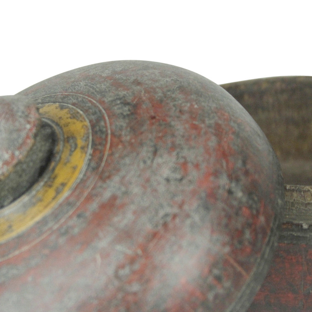 Red Polychrome Tikka Pot