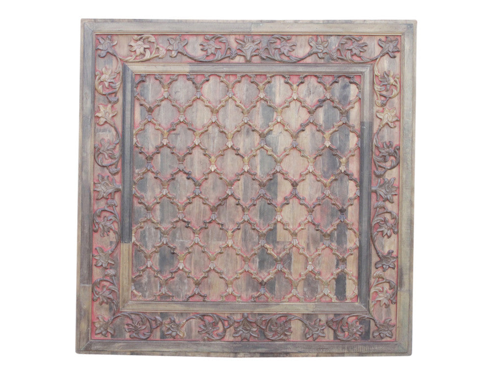 Impressive Carved Ceiling Aged Panel