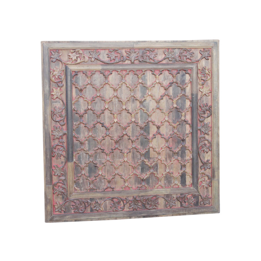Impressive Carved Ceiling Aged Panel