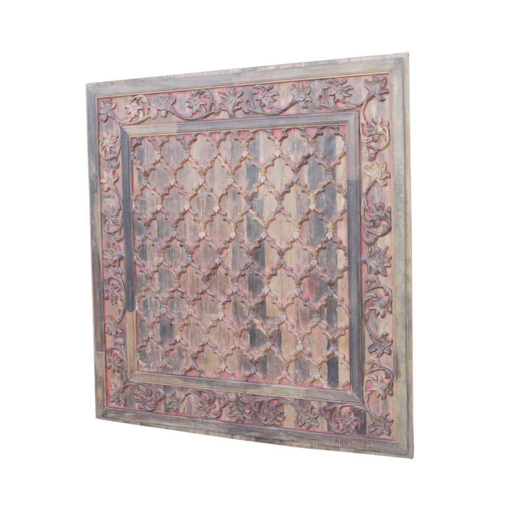 Impressive Carved Ceiling Aged Panel