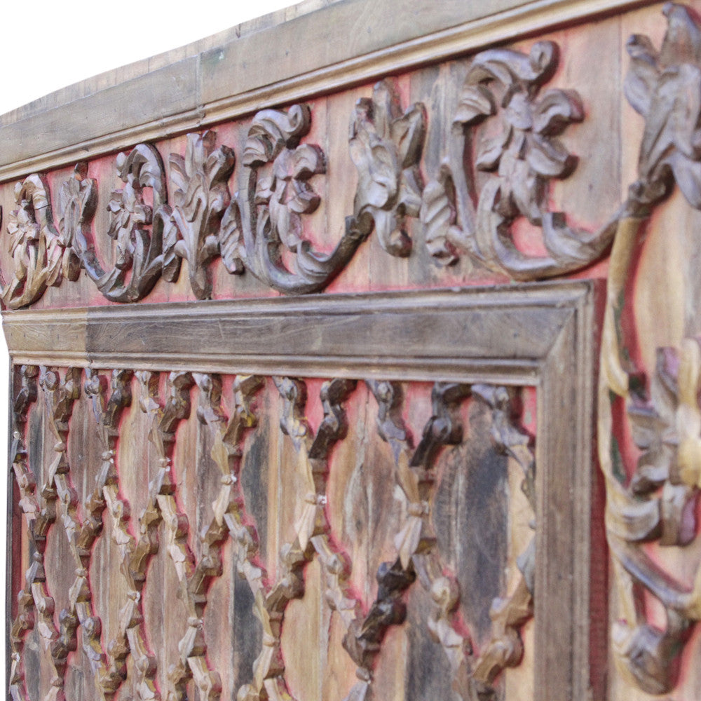 Impressive Carved Ceiling Aged Panel