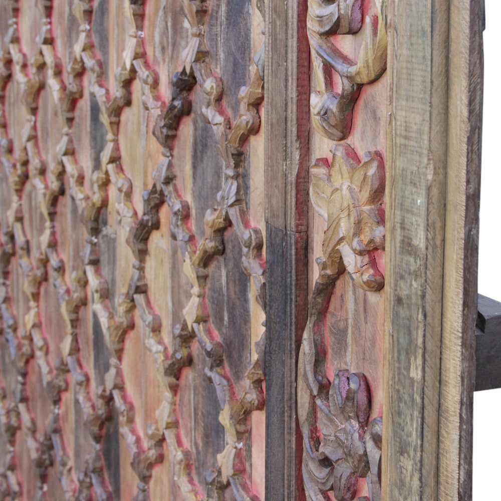 Impressive Carved Ceiling Aged Panel