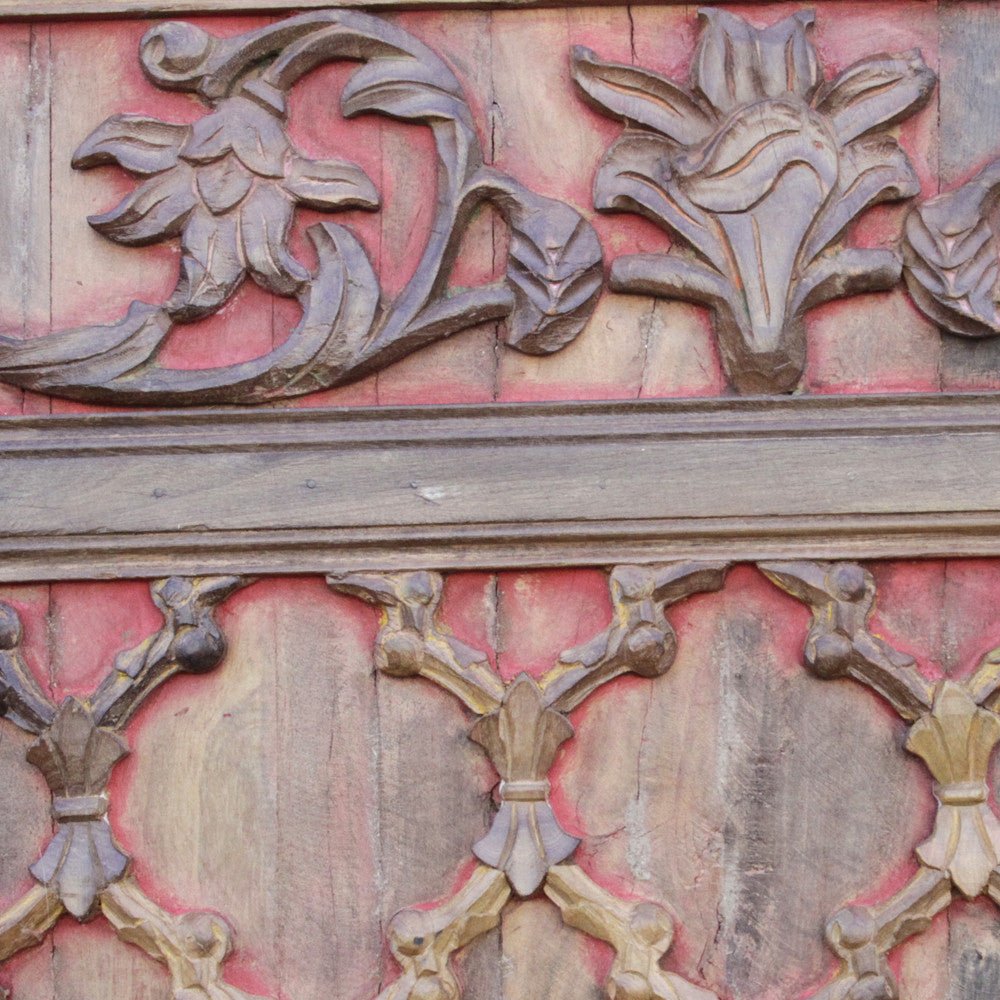Impressive Carved Ceiling Aged Panel