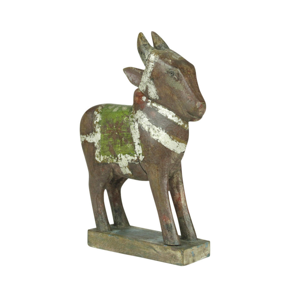 Antique Brown Nandi Carving