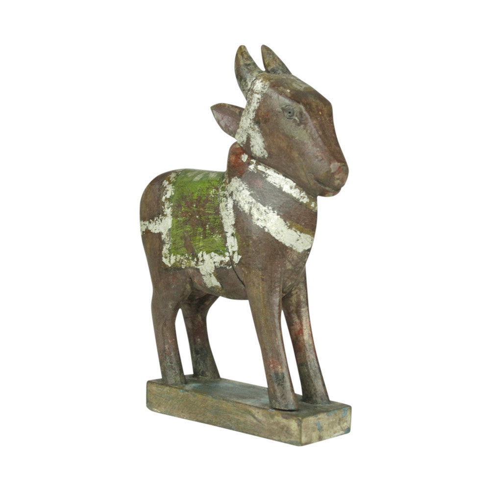 Antique Brown Nandi Carving