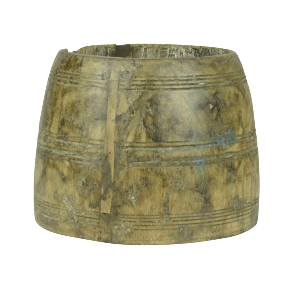 Carved Tribal Wood Pot