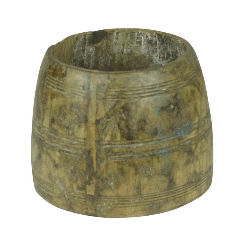 Carved Tribal Wood Pot