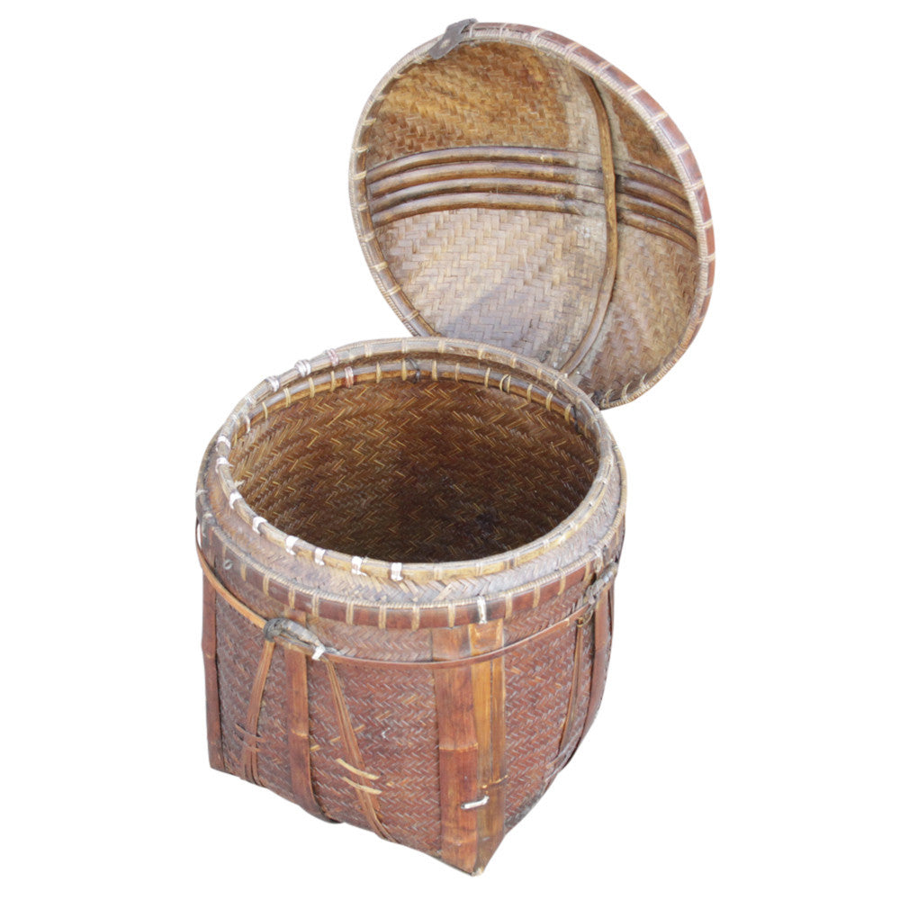 Round Basket W/ Lid