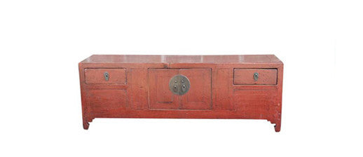 Red Lacquer Petite Altar Cabinet