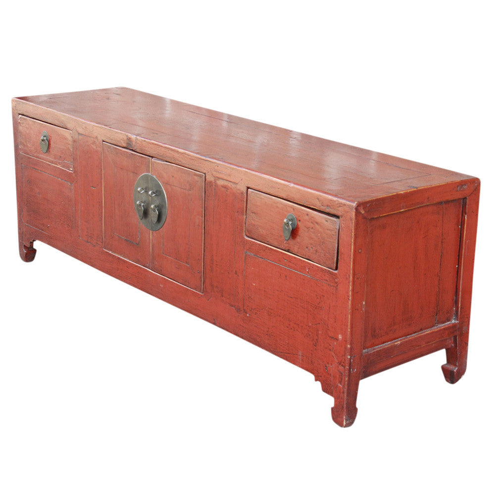 Red Lacquer Petite Altar Cabinet