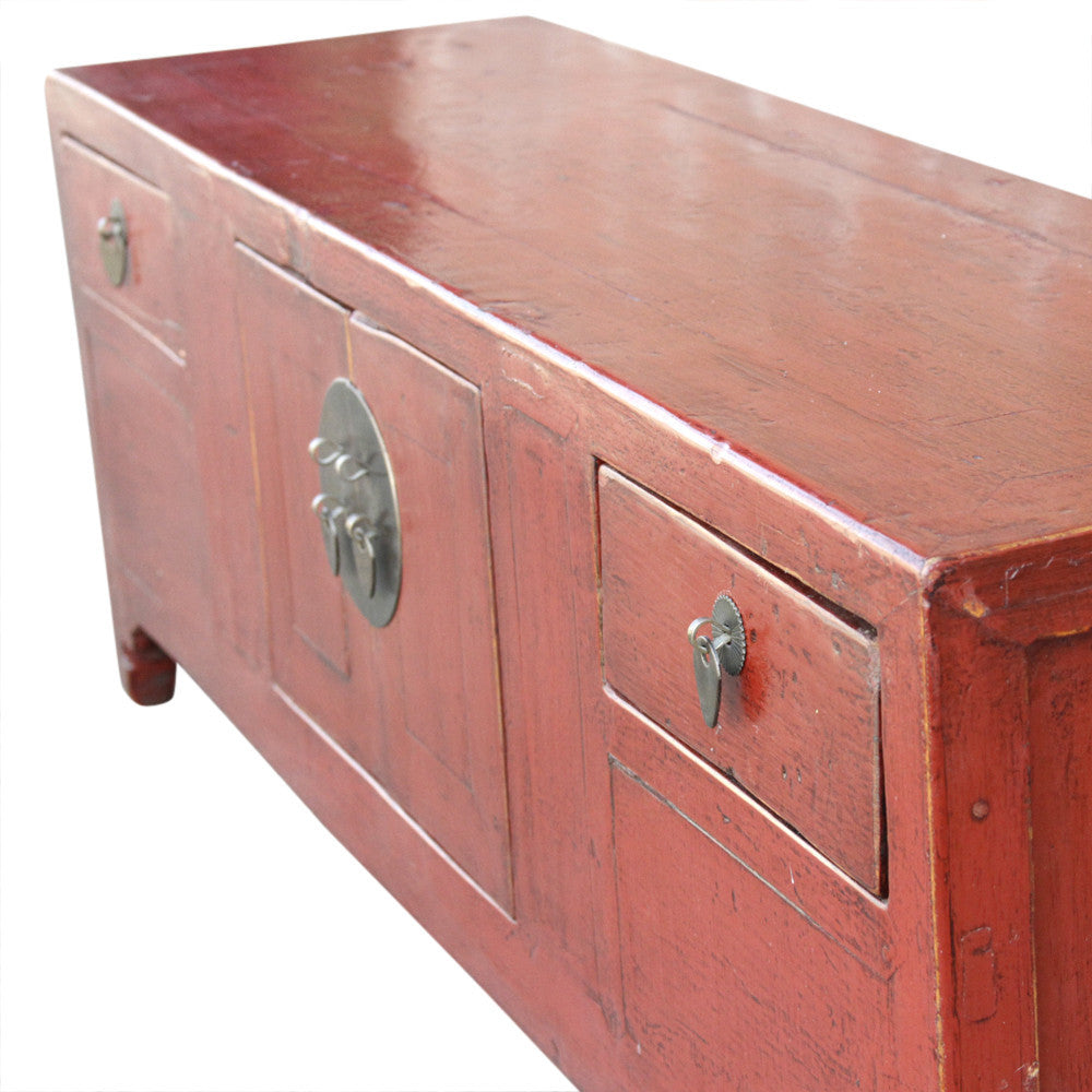Red Lacquer Petite Altar Cabinet