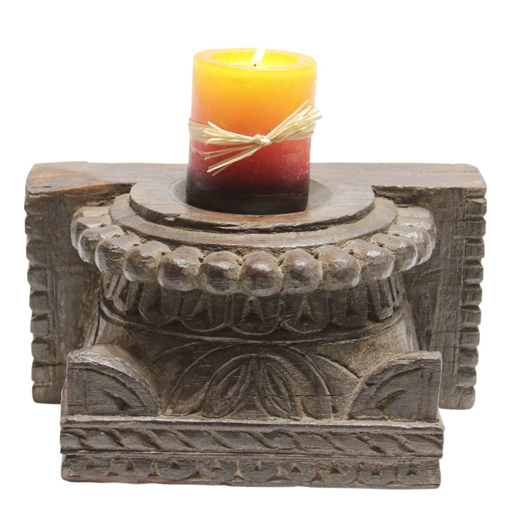 Tribal Architectural Candle Holder