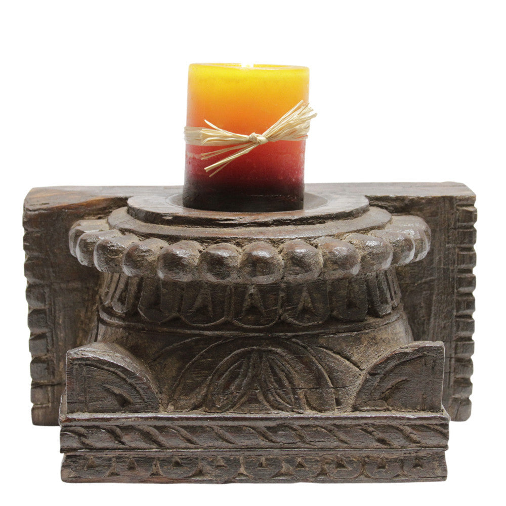 Tribal Architectural Candle Holder