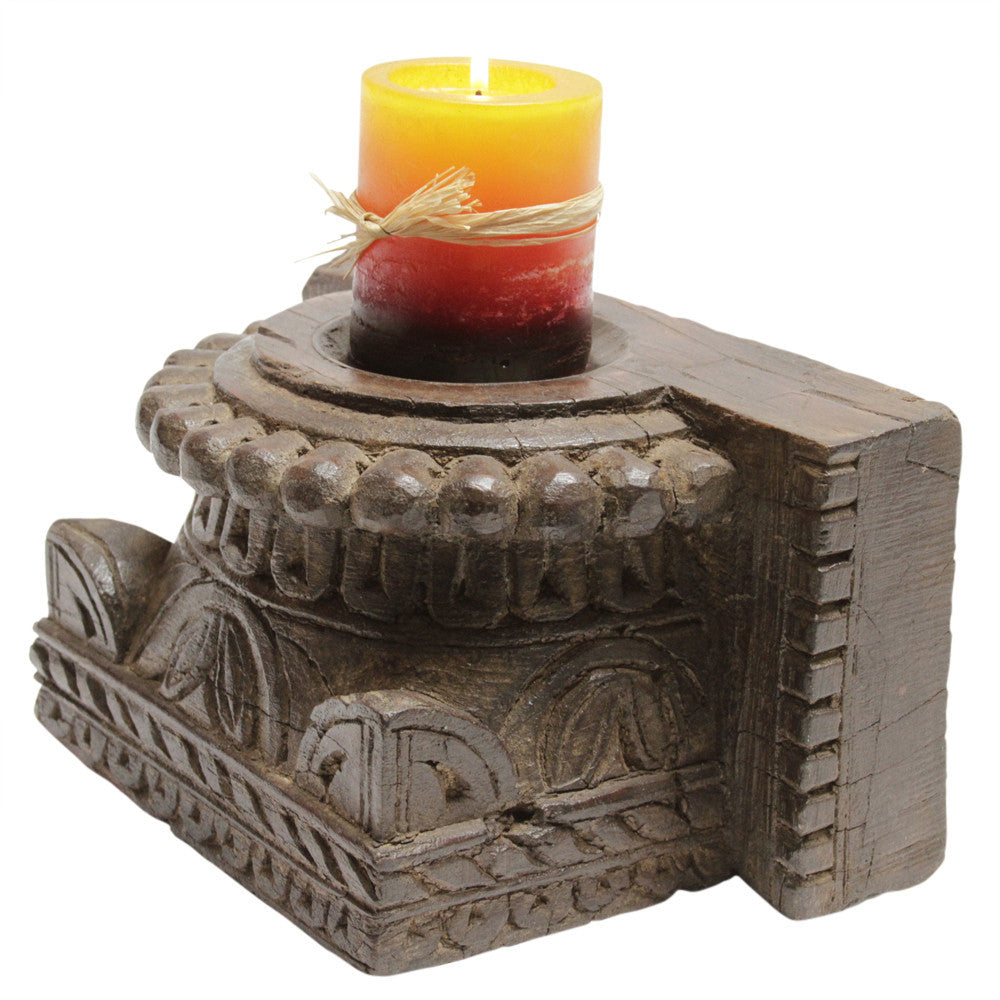 Tribal Architectural Candle Holder